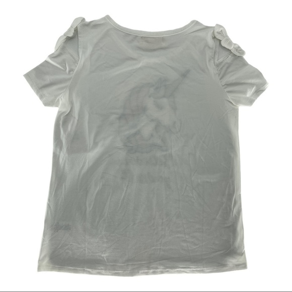 btween Unicorn Sequin Cold Shoulder Top Size 12 - Picture 6 of 8